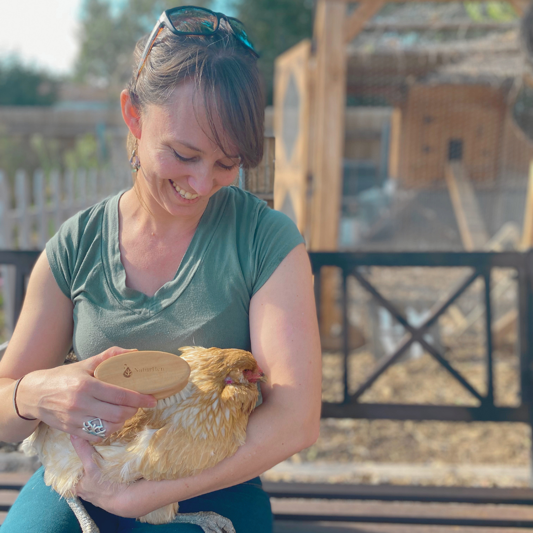 Chicken Feather Brush | Extra Soft Brush For Pet Chickens | NaturHen